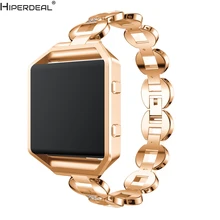 HIPERDEAL Замена Нержавеющая сталь часы ремешок с металлическим каркасом для Fitbit Blaze