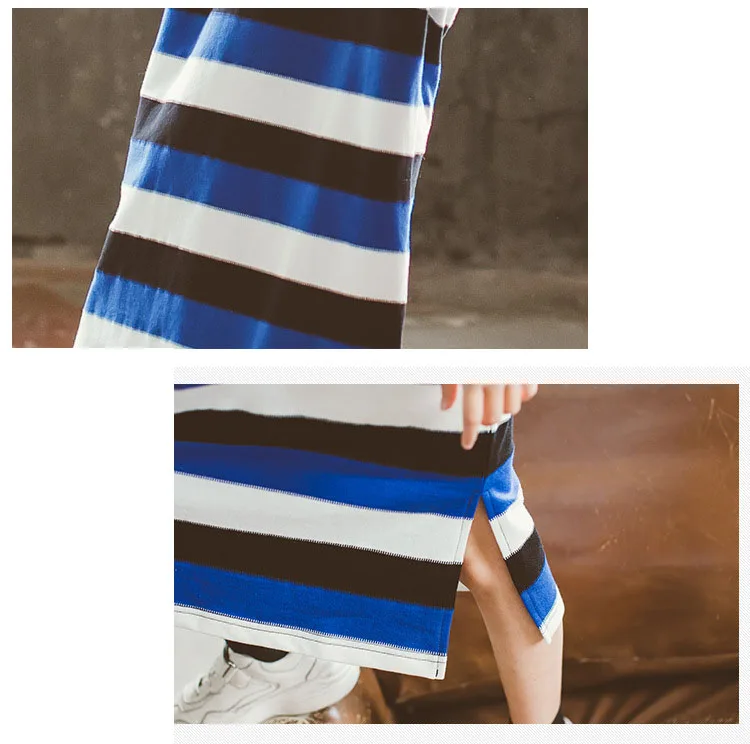 mother and daughter striped long dresses for teenage girls autumn winter cotton long sleeve kids casual dress children clothing (13)