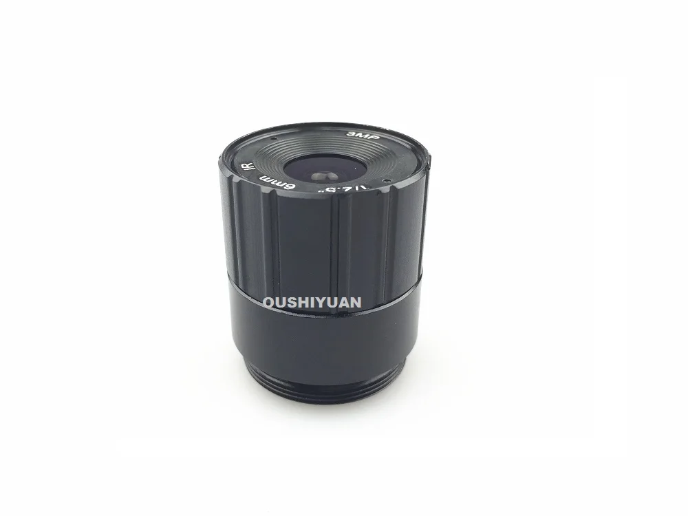 

CCTV 1/2.5" F1:1.2 Fixed Iris IR 6mm 3.0MP Optional CS Mount Lens For CCTV Camera