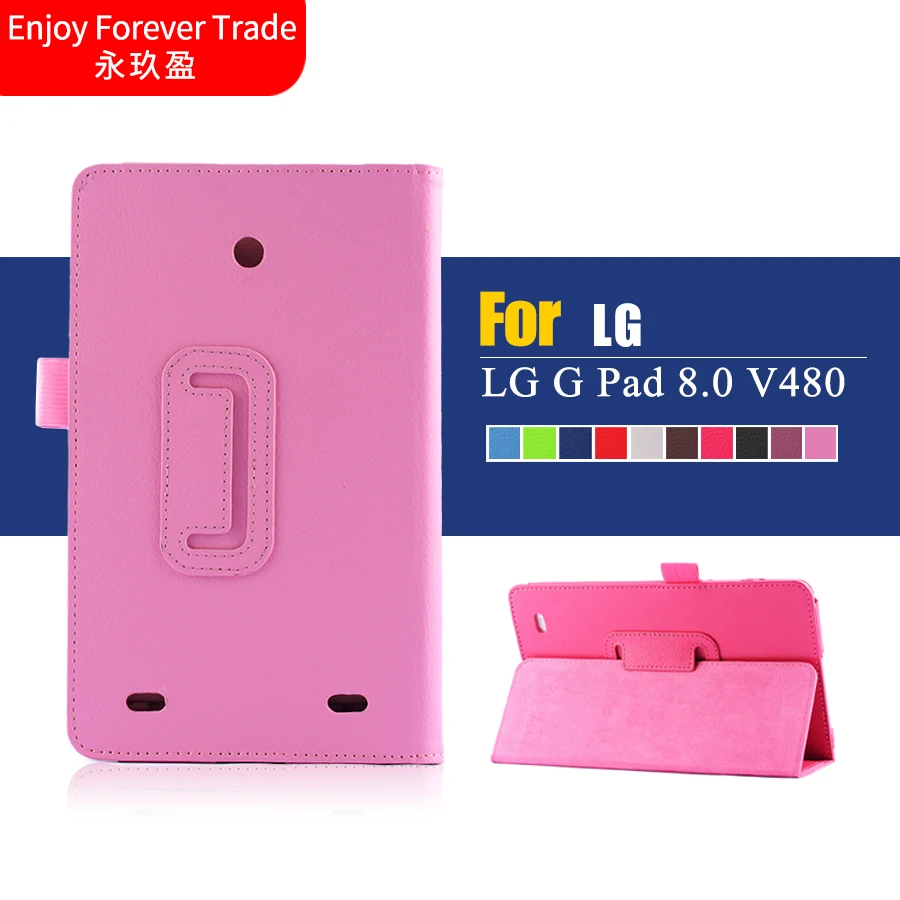 

Case For LG G pad 8.0 V480/V490 8'' case pu leather protective folio smart tablet cover for lg g pad 8.0