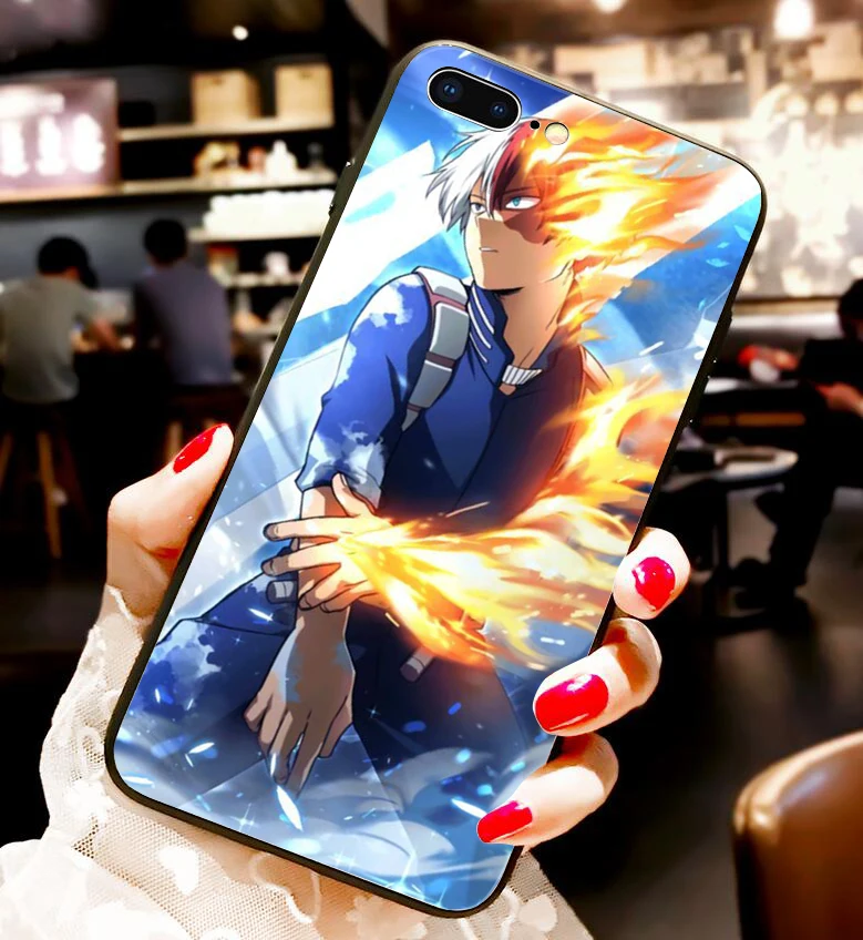 Чехол для телефона My Hero Academia аниме Todoroki BNHA чехол iPhone XS MAX XR X 8Plus 8 7Plus 7 6s Plus 6Plus 6