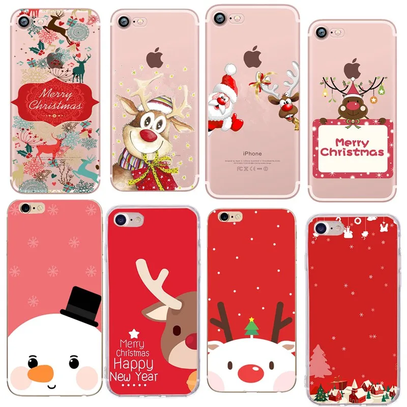 Чехол для iphone 6 s S Рождественский Мягкий силиконовый чехол XS Max Apple Iphone XR X 7 8 Plus 5