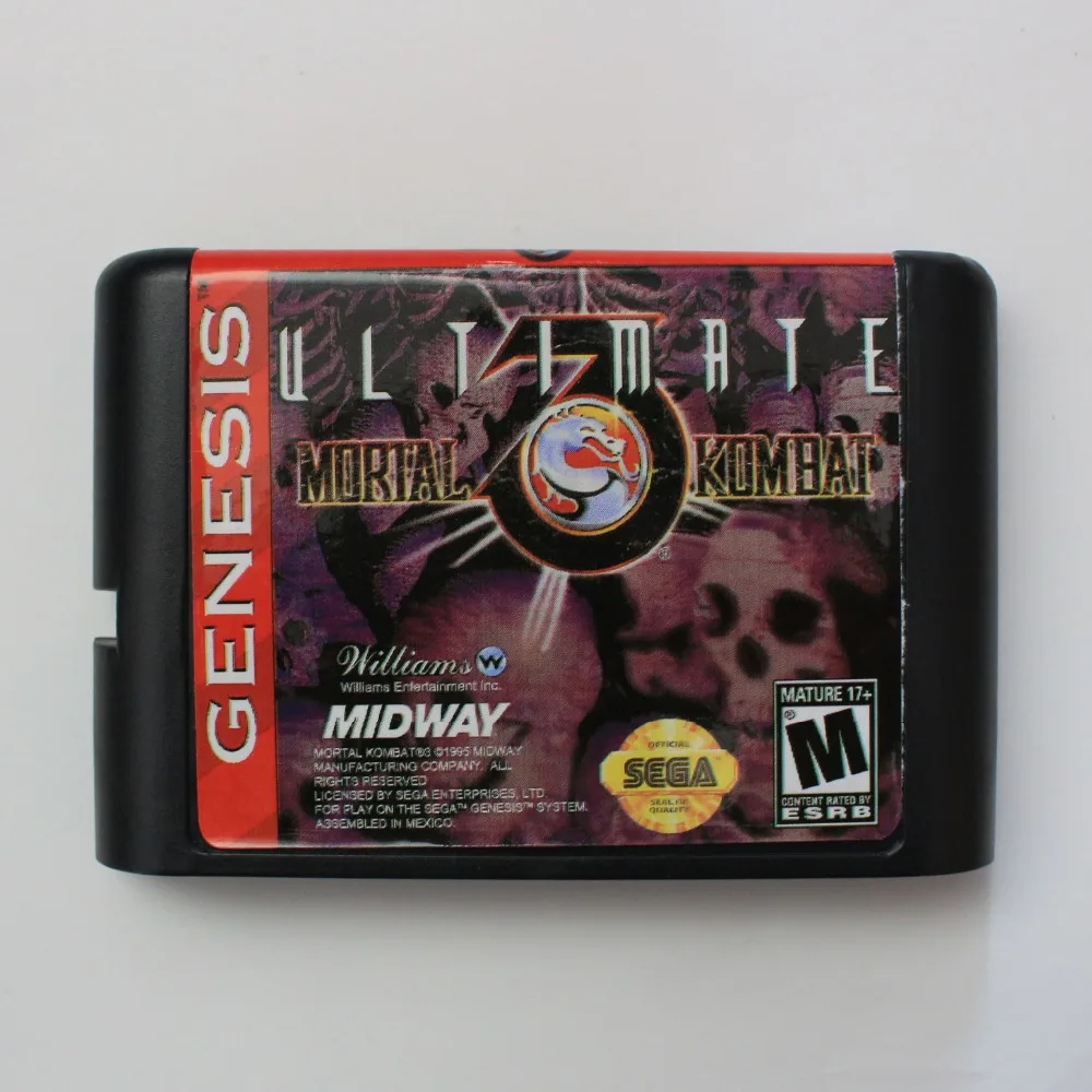 

Mortal Kombat 3 Ultimate 16 Bit MD Game Card For Sega Mega Drive For Genesis