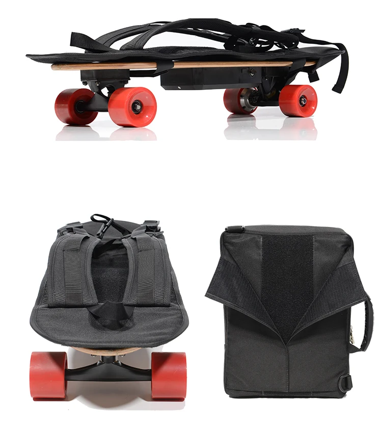 Original Design Shoulder Skateboard Bag Double Rocker Small Fish Plate Electric Skateboard Bag Black Color In Stock