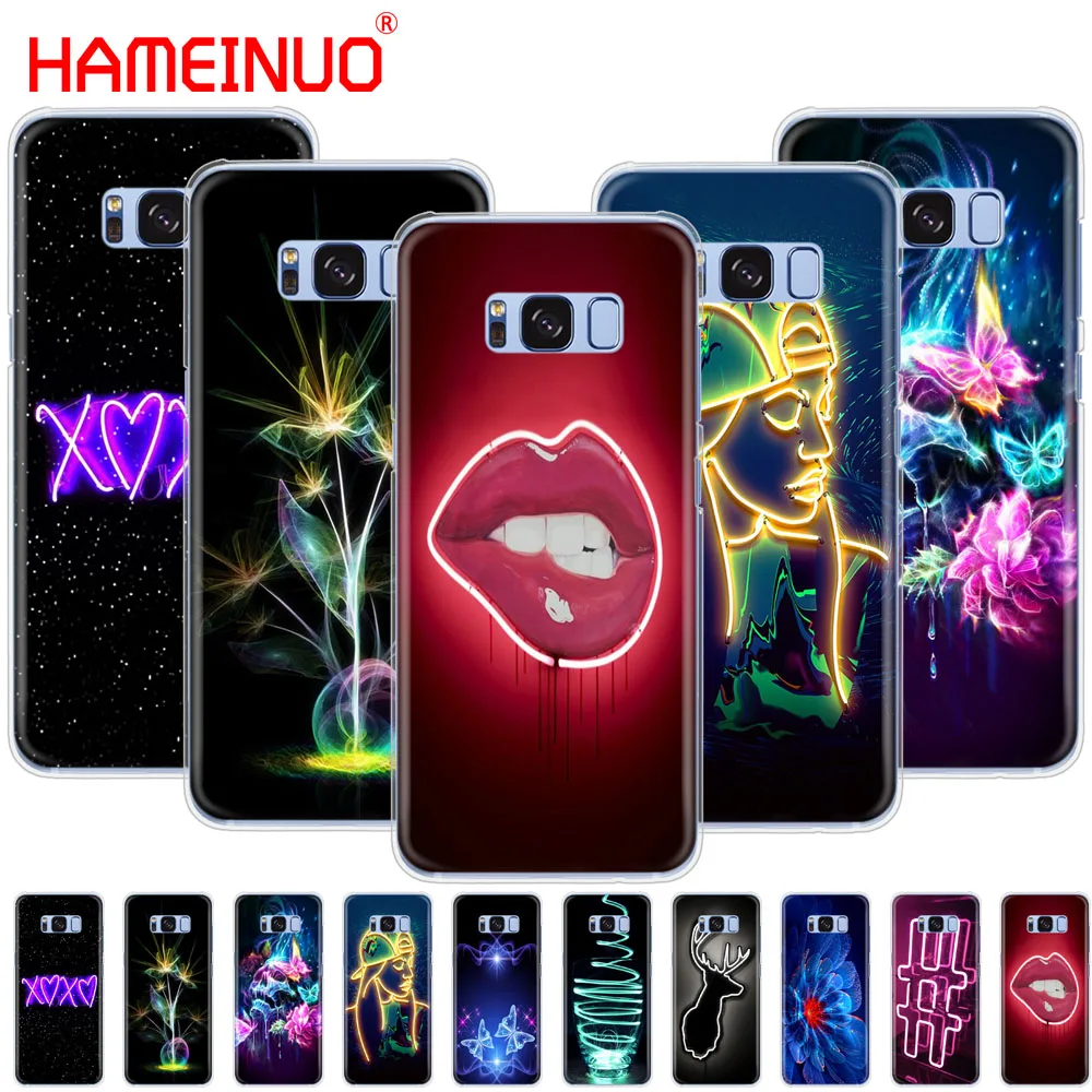 

HAMEINUO Neon Pattern Print cell phone case cover for Samsung Galaxy S9 S7 edge PLUS S8 S6 S5 S4 S3 MINI
