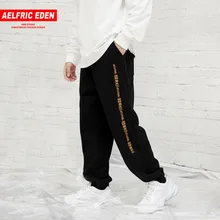 Aelfric Eden мужские джоггеры китайская Буква вышивка спортивные брюки осень зима Модные хлопковые повседневные штаны KJ149