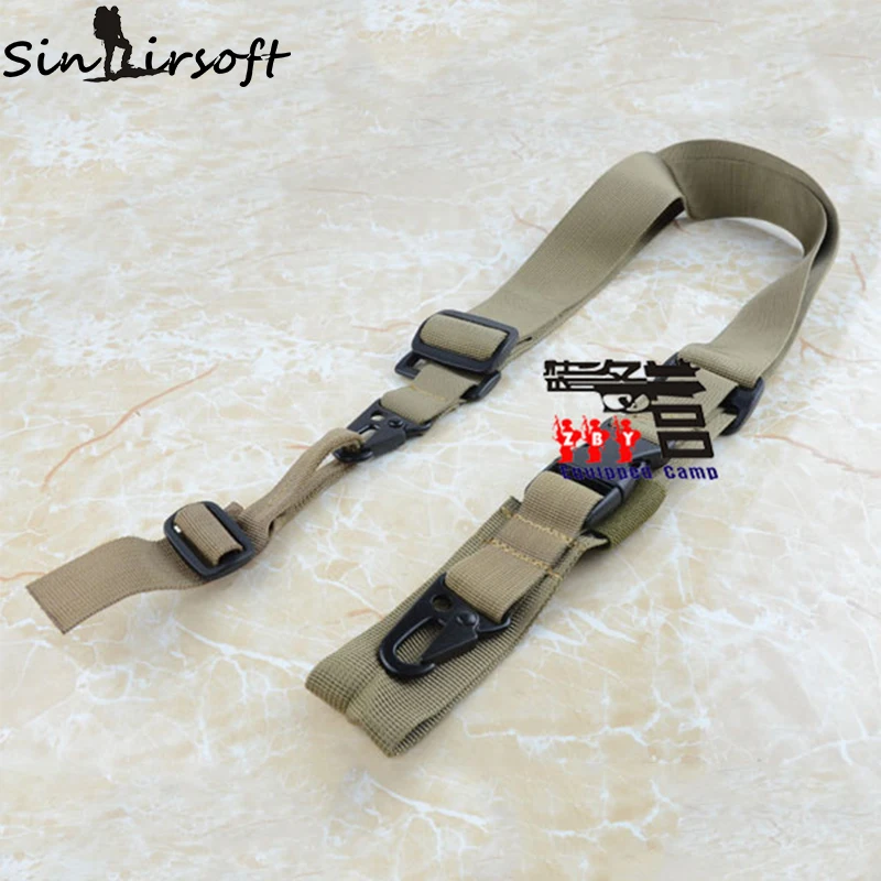 Adjustable 3 Point Sling Tactical Sling Airsoft Rifle Gun Bungee Cord 2