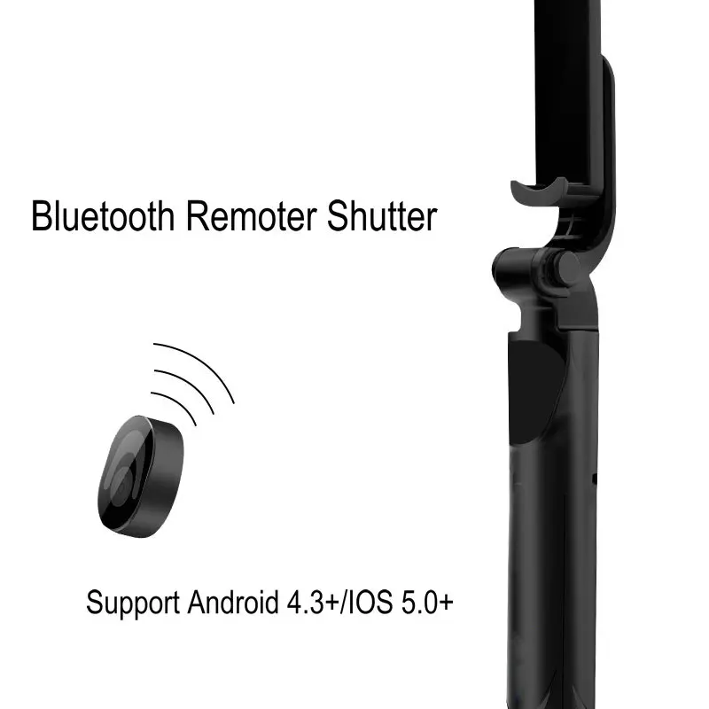 Новейшая Складная селфи-палка 3 в 1, селфи-Палка с Bluetooth+ штатив+ пульт дистанционного управления затвором Bluetooth для мобильного телефона