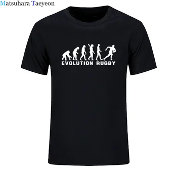 

Evolution Rugbying Cotton T Shirts Men Casual Short Sleeve O-neck T-Shirt Funny Hip Hop Mens Sporting Tops Tees Homme clothing