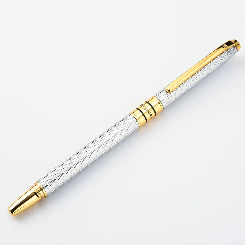 Hero 703 High Quality Luxury 10K Gold Fountain pen ink pen 0.5mm full metal