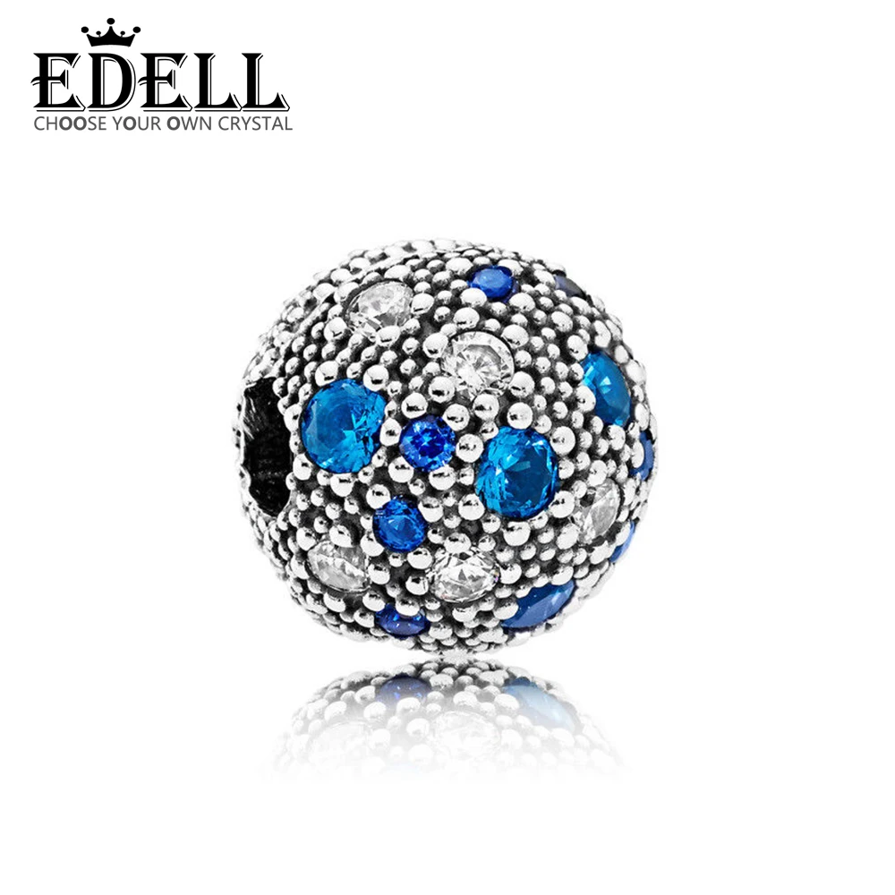 

NEW 100% 925 Sterling Silver 1:1 Genuine Gem 791286NSBMX Charm Cosmic Stars CLIP Fit DIY Bracelet Original Women Wedding