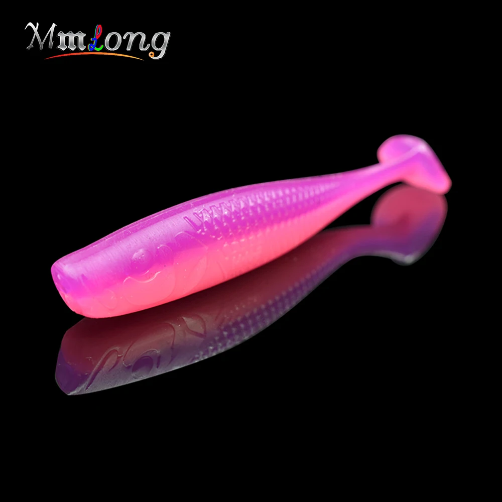 Mmlong 5 قطعة/صندوق 65 مللي متر 70 مللي متر لينة إغراء Wobblers الصيد السحر MS65-70 سيليكون الطعم شاد دودة الكارب الصيد معالجة إيسكا الاصطناعي