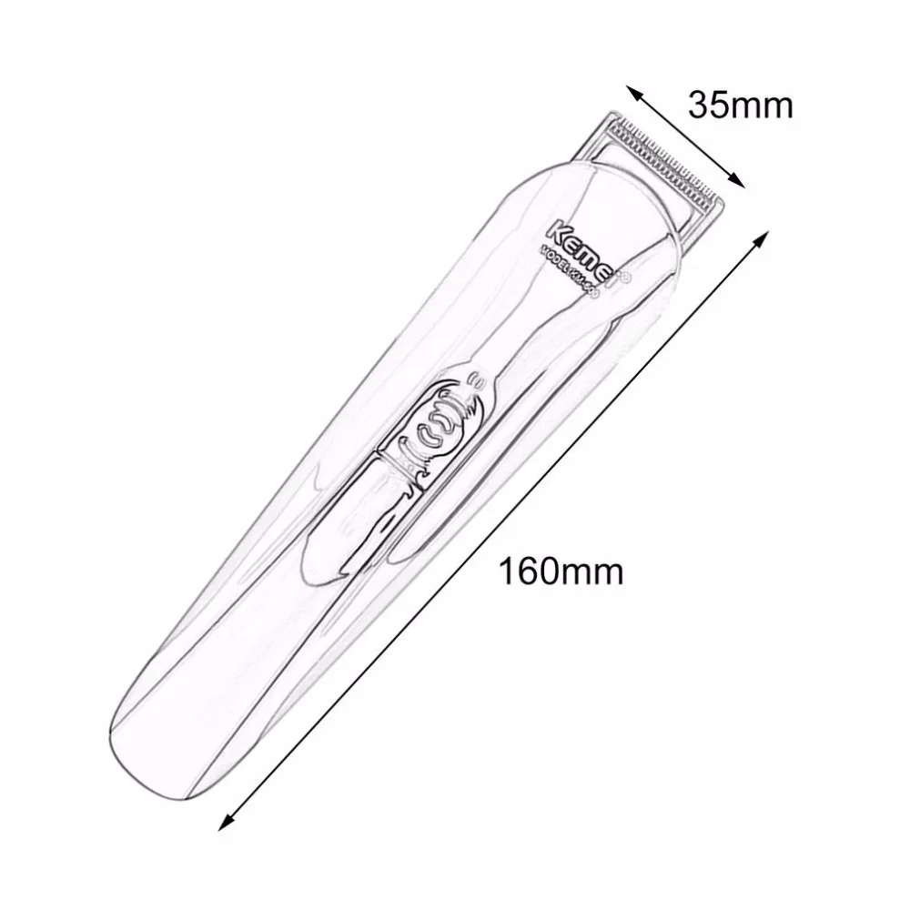 Kemei 6 in 1 Rechargeable Hair Trimmer Titanium Hair Clipper Electric Shaver Beard Trimmer Men Hair Care Styling Tools new