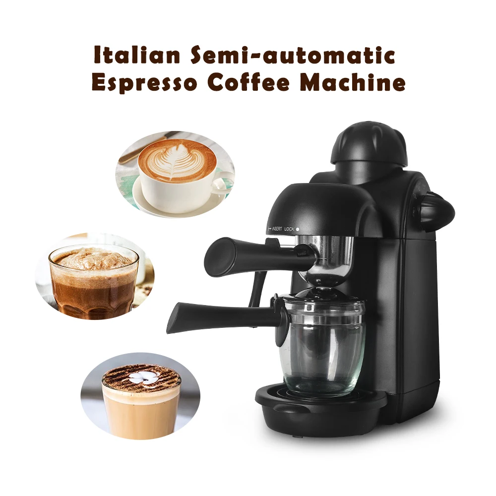 

Electric Espresso Coffee Machines Semi-automatic Compact Espresso Cappuccino Americano Machine Milk Foaming