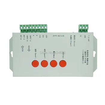 

Free Shipping T-1000S 256M SD card led pixel controller 5050RGB led strip controller Support IC LPD6803 WS2801 WS2811