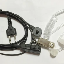 10x микрофон Акустическая тайное воздушной трубки гарнитура, функция PTT для Vertex UHF VHF VX-200 VX-500 VX510 SL25 SL55 SP100 SP120 радио