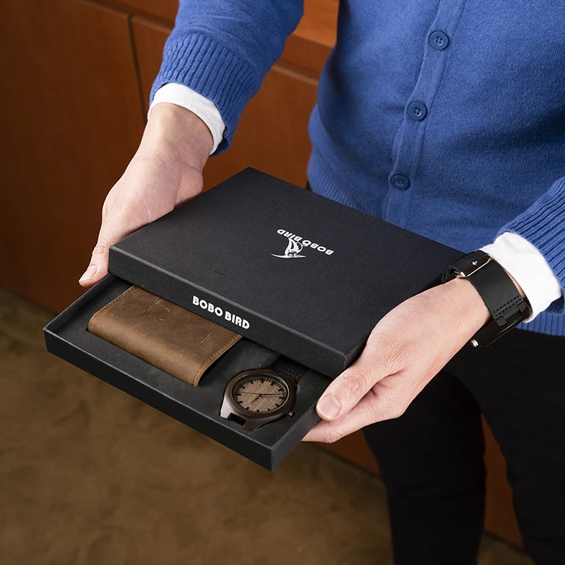 Special Gift Engraving Men Watches Wallet Family for Son DAD MOM Men's Boyfriend Quartz Women Wristwatch for Engrave Logo