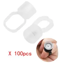 100 шт. пигмент для микроблейдинга Клей Кольца чернил для татуажа, держатель для полу Перманентная Татуировка аксессуары дропшиппинг au11