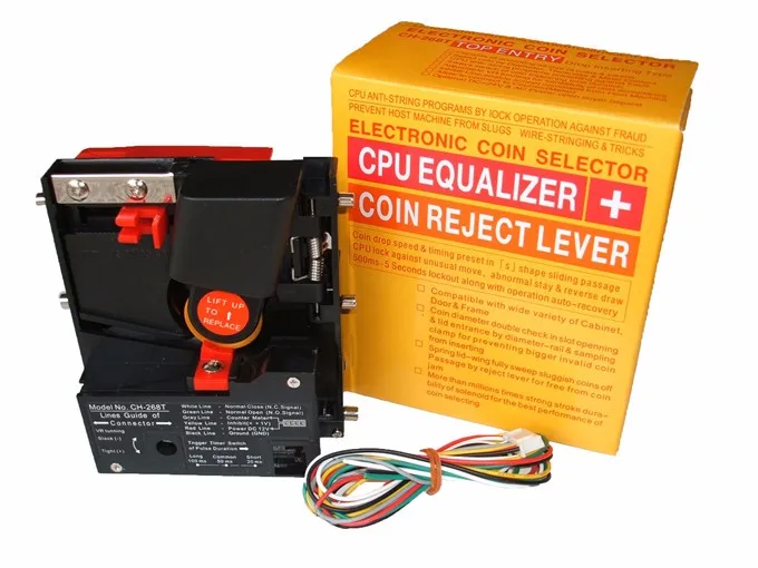 

CH-268 Top entry CPU comparable coin acceptor selector for AU $1 OR $ 2 or coin or token under 2.8mm