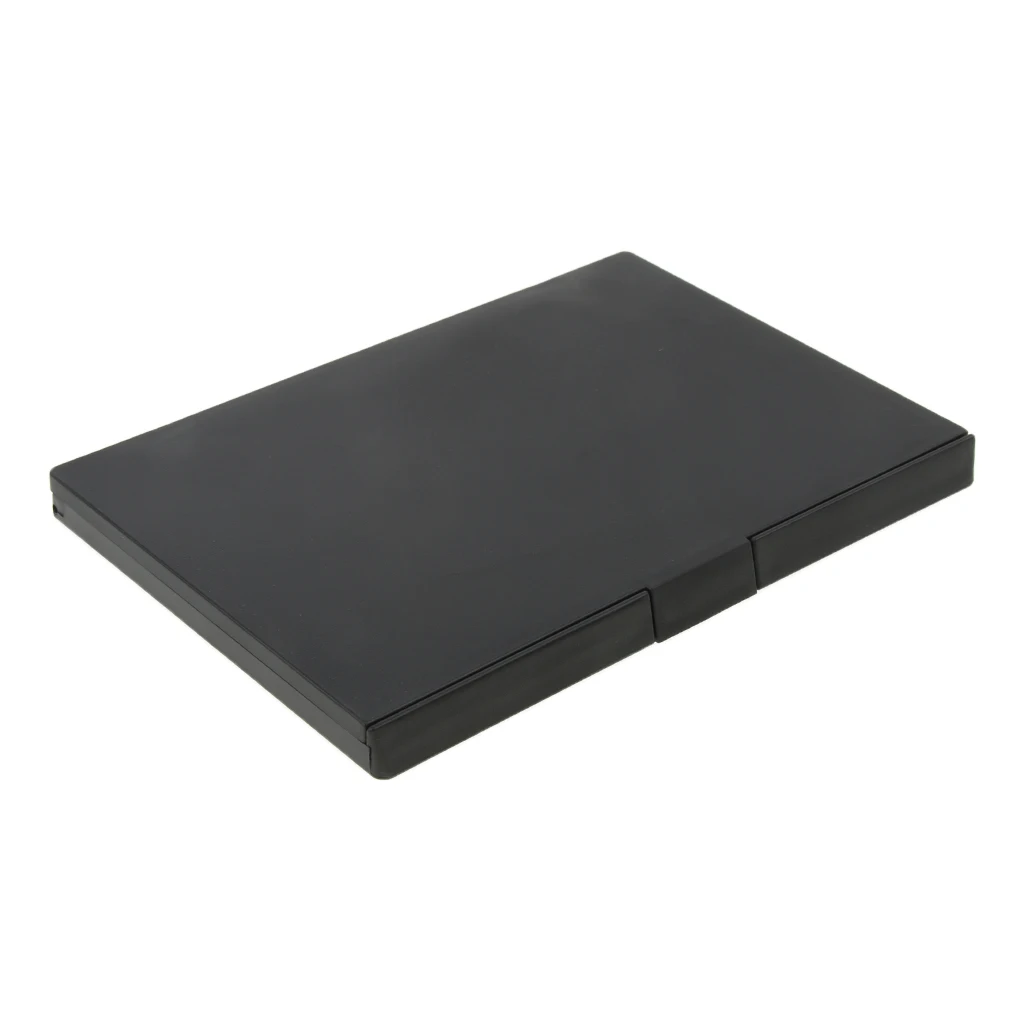 Black Makeup Palette Empty Eyeshadow Blusher Case Cosmetic Collection Small