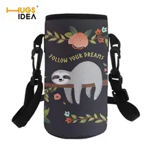 HUGSIDEA 500 мл с принтом "Ленивец" Спортивная бутылка для воды с чехлом изолированный неопреновый мешок для бутылки держатель рукав крышка Перевозчик для чашки кружки
