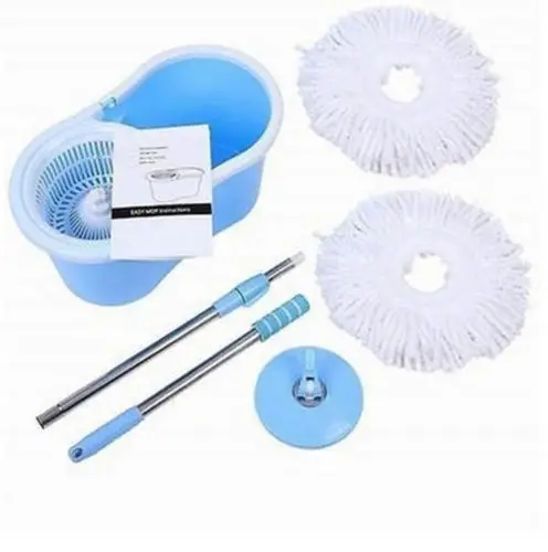 

1Pcs Clean Twist Spin 360Magic Mop Cleanning Brushes Kitchen Bathroom Tool System with Bucket and Microfibers Round Head Mops