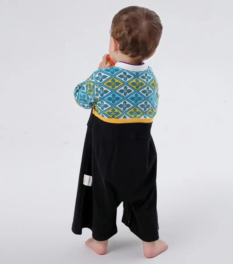 Детское кимоно, японская одежда для малышей г., Летний детский комбинезон для младенцев в стиле ретро, японские пижамы комбинезоны для малышей Fantasia Bebe Y686