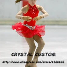 Платье для фигурного катания для девочек Изящные новые Брендовые платья для катания на коньках для соревнований по индивидуальному заказу DR3926
