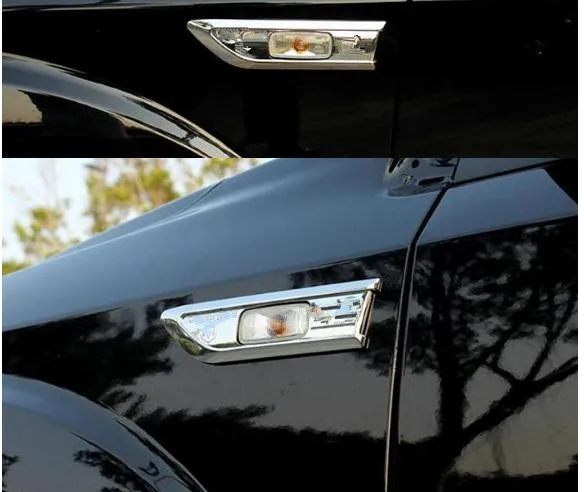 ABS нержавеющая сталь хромированная боковая абажур крышка лампы боковая крышка поворотный абажур для Dodge Journey 2009 до стайлинга автомобилей