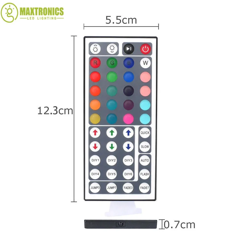 Новый мини 44Key ИК-пульт дистанционного Управление; RGB Цвет со светодиодной Управление Диммер 12 В для 5050/3528 LED полосы света Бесплатная