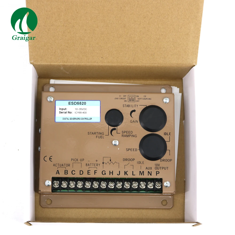 

Electronic Speed Governor ESD5520 Speed Control ESD5520 Isochronous Operation/Steady Stability
