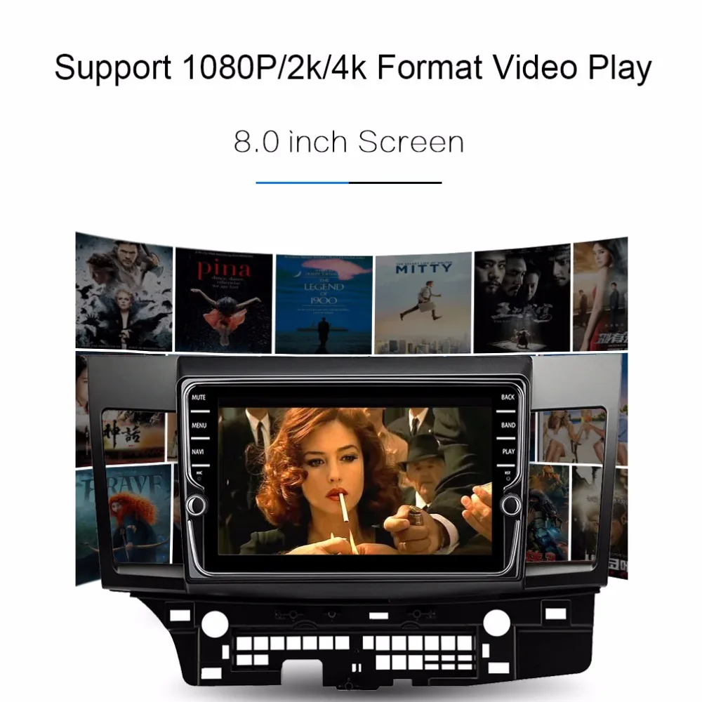 Best Funrover 9"Android 8.0 Car dvd radio player for MITSUBISHI LANCER 2007-17 2 din gps Navigation multimedia stereo 2G RAM 32G ROM 13