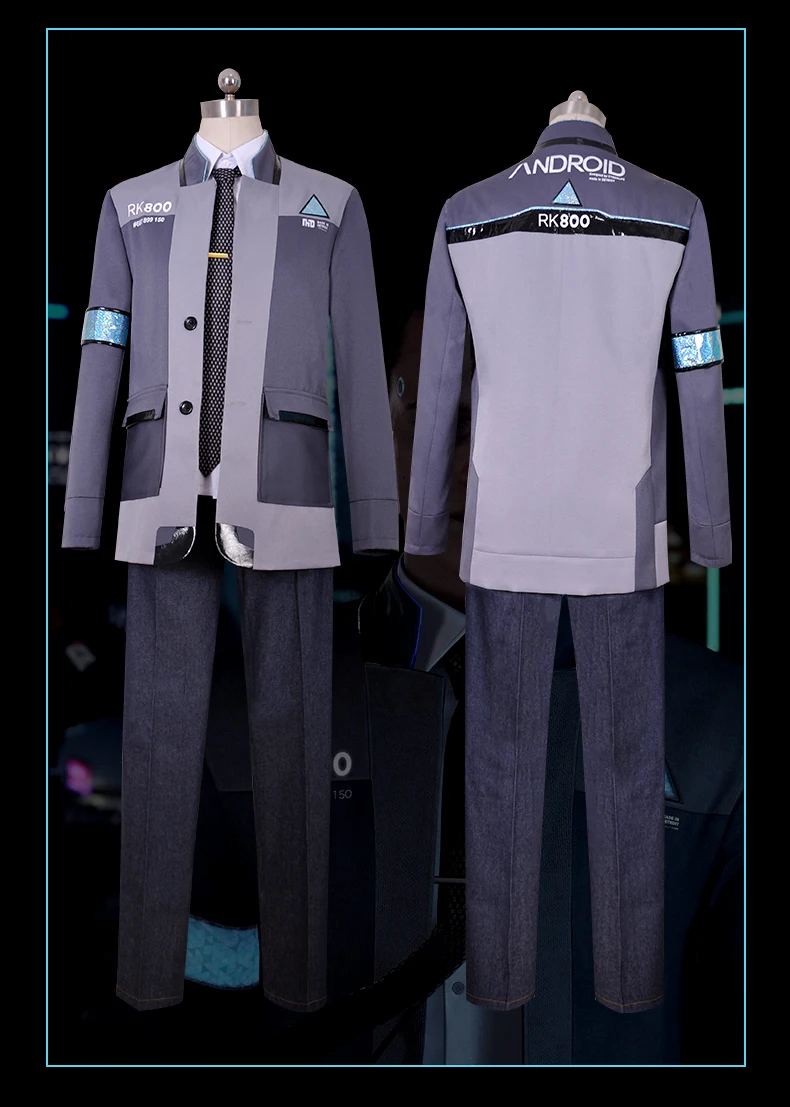 Game Detroit Become Human Cosplay Costume Connor Cosplay Uniform Men Clothes RK800 Full Set Kara Cos Dress AX400 Agent Outfit (7)