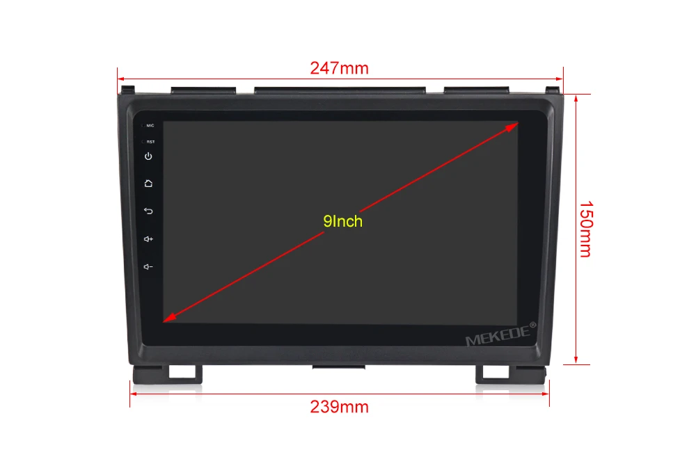 Cheap MEKEDE Russian menu Navitel map 9inch Full touch Android7.1 Car dvd gps player for Greatwall Hover H5 with 4G LTE wifi BT radio 4