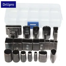 Drillpro 24 Форма Стиль Отверстие полые Резак Удар набор для ручной работы Кожа ремесло DIY инструмент Лучшая цена