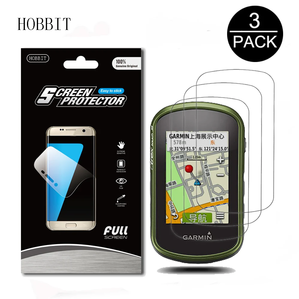 

3Pack For Garmin eTrex Touch 25 35 35T Hiking Handheld GPS Navigator Explosion-proof Screen Protector High Clear Anti-shock Film