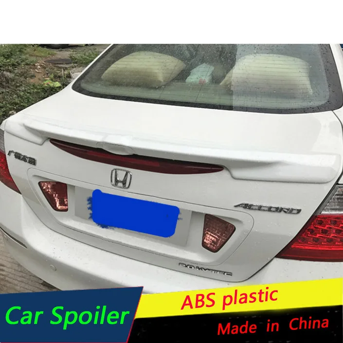 

For Honda Accord Spoiler High Quality ABS Material Car Rear Wing Primer Color Rear Spoiler For 2006 2007 Accord Sport Spoiler