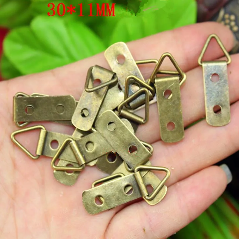 Bulk Triangle D Ring 2 Holes Hanging Picture oil Painting Mirror Frame