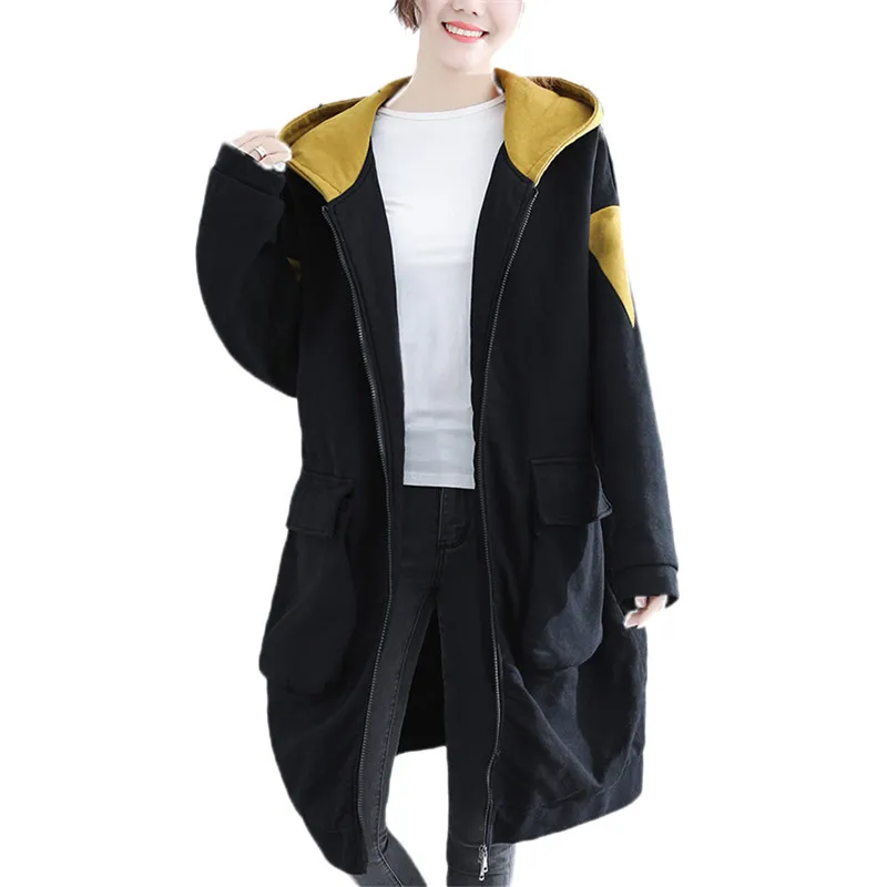 

Winter Large Size Women's Coats 2018 Hooded Jacket Quality Thickening Warm Overcoat Casual Loose Cotton Outerwear Female Parkas