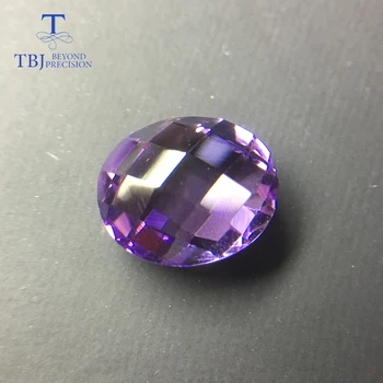 

Tbj,100% natural Brazil good color amethyst briolette cut oval 10*12 mm for diy jewelry