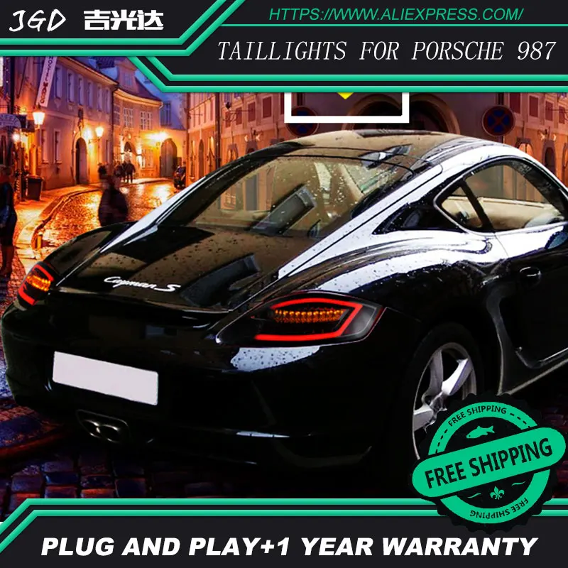 

Car Styling tail lights for Porsche 987 2004-2008 taillights LED Tail Lamp rear trunk lamp cover drl+signal+brake+reverse