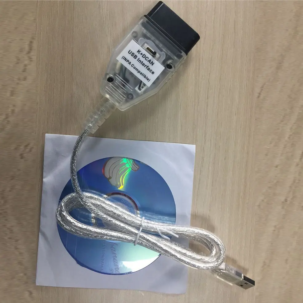 

Universal Car Stlying Diagnostic USB Cable Detection Line K+DCAN USB Interface Compatible With INPA For BMW