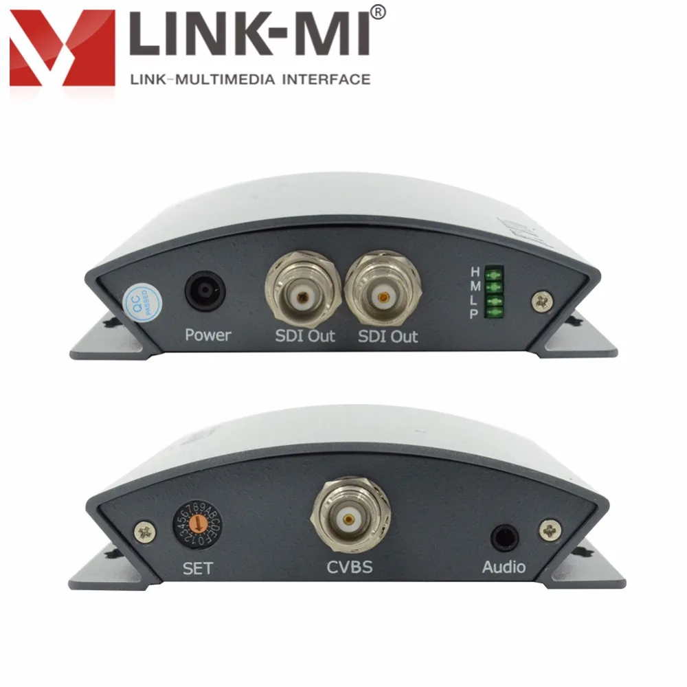 LINK-MI LM-PCS01 Profesionální CVBS / AV až 3G / HD / SD SDI konvertor s video audio až 1080p 3g sdi kodér s DIP přepínačem