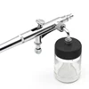 Portable Dual Action Airbrush Air Compressor Kit 0.2mm 0.3mm  0.5mm Needles & Nozzles Craft Cake Paint Art Spray Gun Set 2
