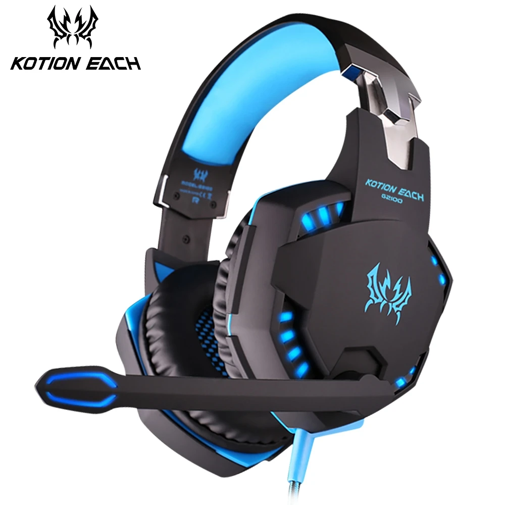 KOTION каждый G2100 наушники вибрации Шум отмена игровой гарнитуры С микрофоном
