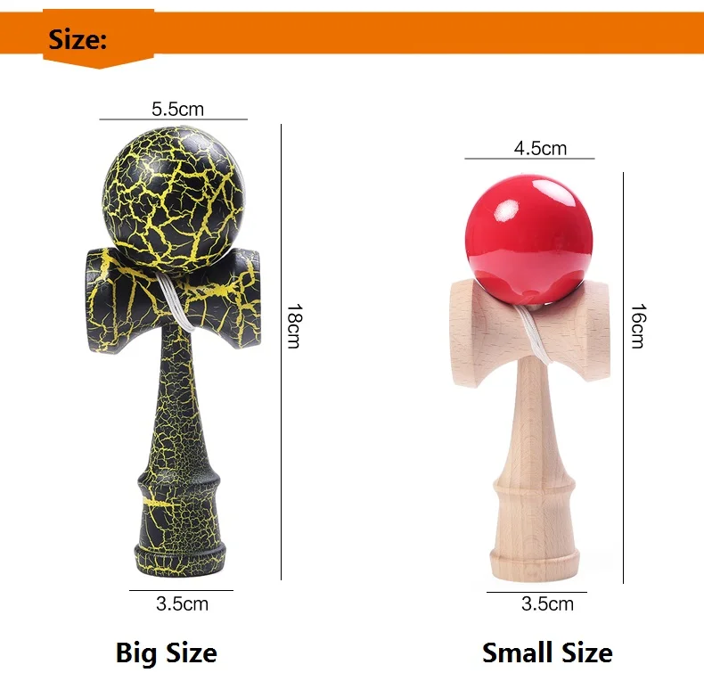 Высококачественная игрушка кендама Мячи игрушки трещины резиновые jumbo kendama игрушки для детей Япония спортивные игрушки