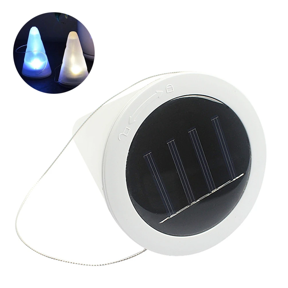 LEDGLE Solar Patio Light Hanging LED Conical Lights for Yard Garden 2 Power Supply Ways IP65 Waterproof Outdoor Lighting | Освещение