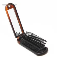 1 шт. металлическая расческа Pik или дорожная Щетка w/зеркальный складной Стиль Путешествия Detangle