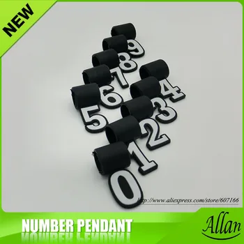 

Necklace Accessories silicone Number Pendants for titanium energy necklace