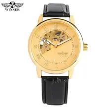 Luxury Golden Hand-wind Mechanical Watch for Men Silver Stainless Steel Case Watch for Ladies Leather Strap Mechanical Watches Luxury Golden Hand-wind Mechanical Watch for Men Silver Stainless Steel Case Watch for Ladies Leather Strap Mechanical Watches